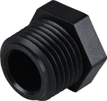 Threaded Plug 1/2" Black